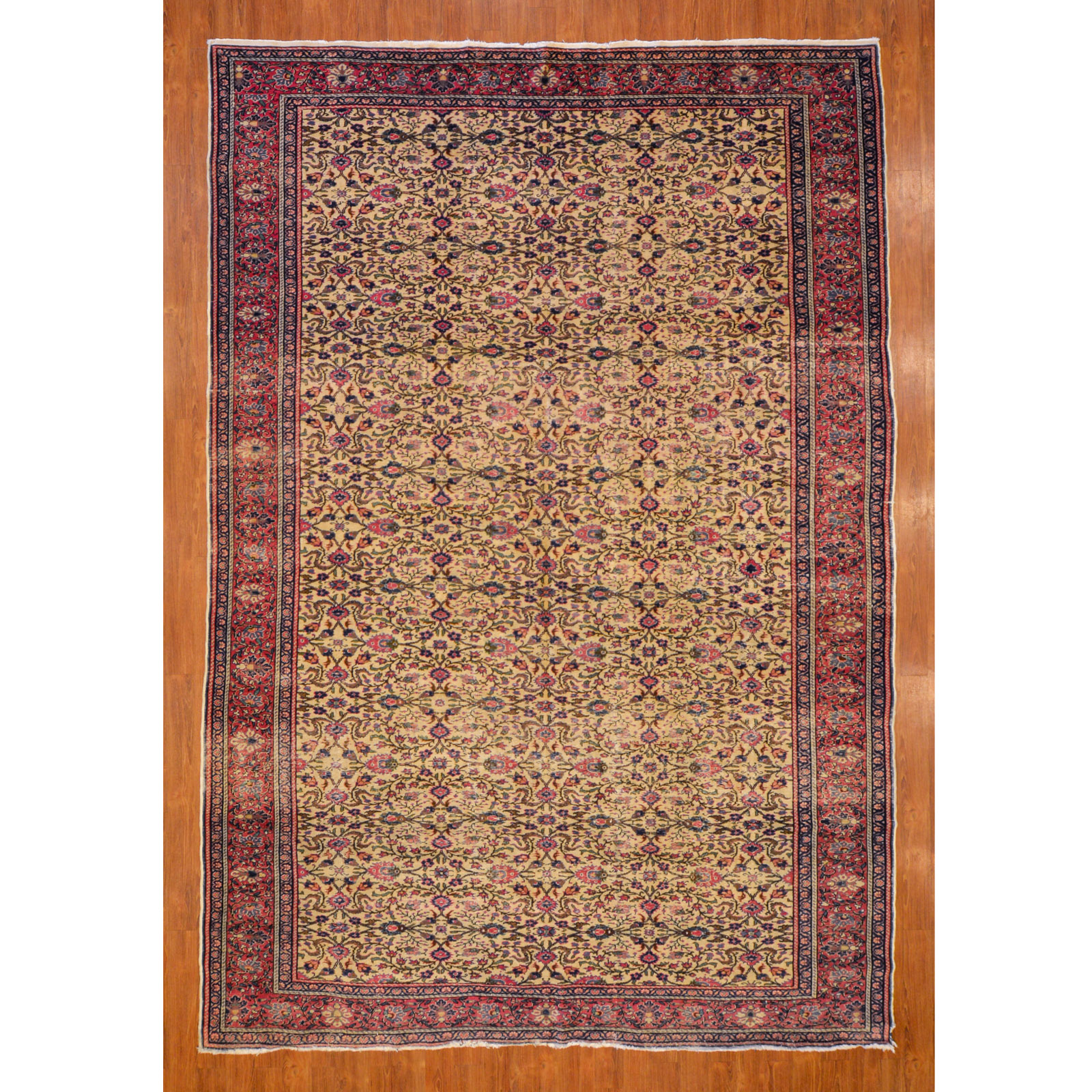 Appraisal: TURKISH SIVAS RUG X Third quarter- th century hand-knotted wool