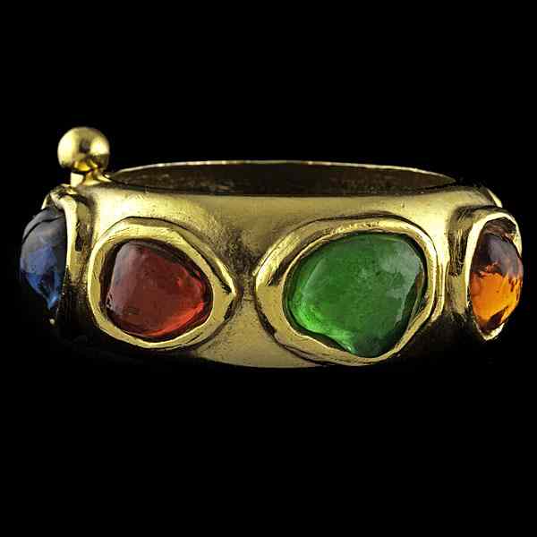 Appraisal: s YSL Poured Glass Bangle Yves Saint Laurent late s