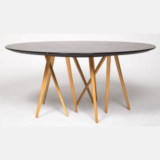 Appraisal: A Lawrence Laske Aniline-dyed Birch Plywood Toothpick Cactus Table for