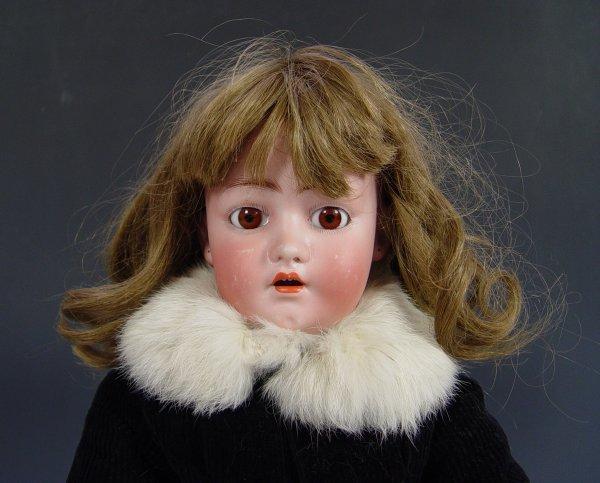 Appraisal: FRANZ SCHMIDT SIMON HALBIG BISQUE HEAD DOLL Open brown eyes