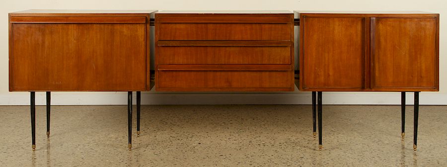 Appraisal: MID CENTURY MODERN PC SIDEBOARD C A mid century modern