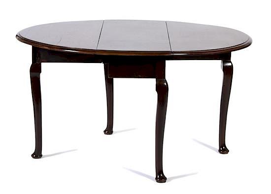 Appraisal: A George III Mahogany Drop-Leaf Table A George III Mahogany