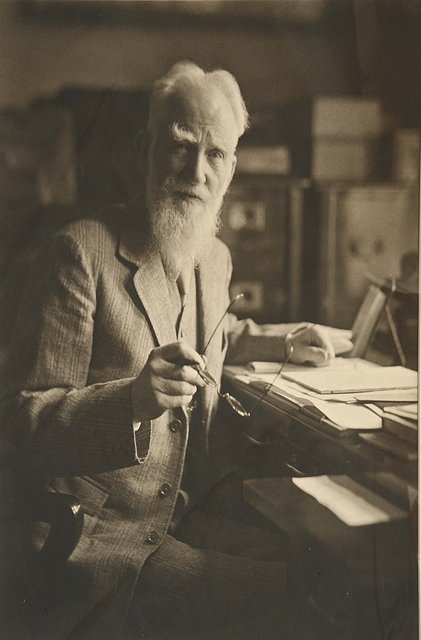 Appraisal: A PHOTOGRAPH of George Bernard Shaw possibly with Olive Edis