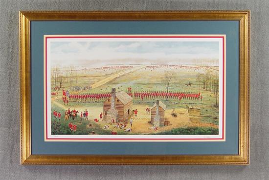 Appraisal: Revolutionary War Print Signed by Dale Gallon Limited edition print