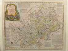 Appraisal: An th century map of ''Hartfordshire'' by Emanuel Bowen x