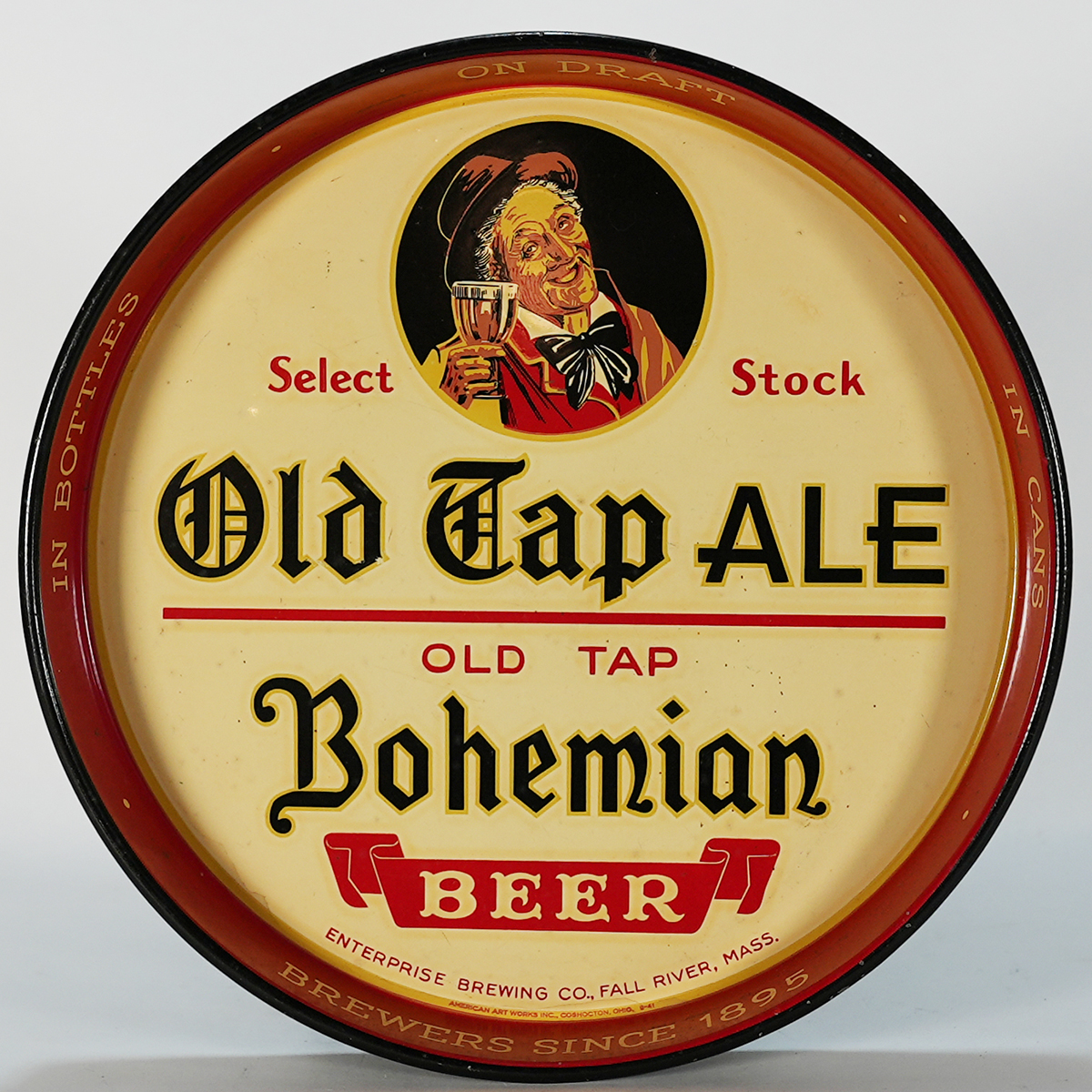 Appraisal: Enterprise Select Stock Old Tap Ale Bohemian Beer TrayReference n