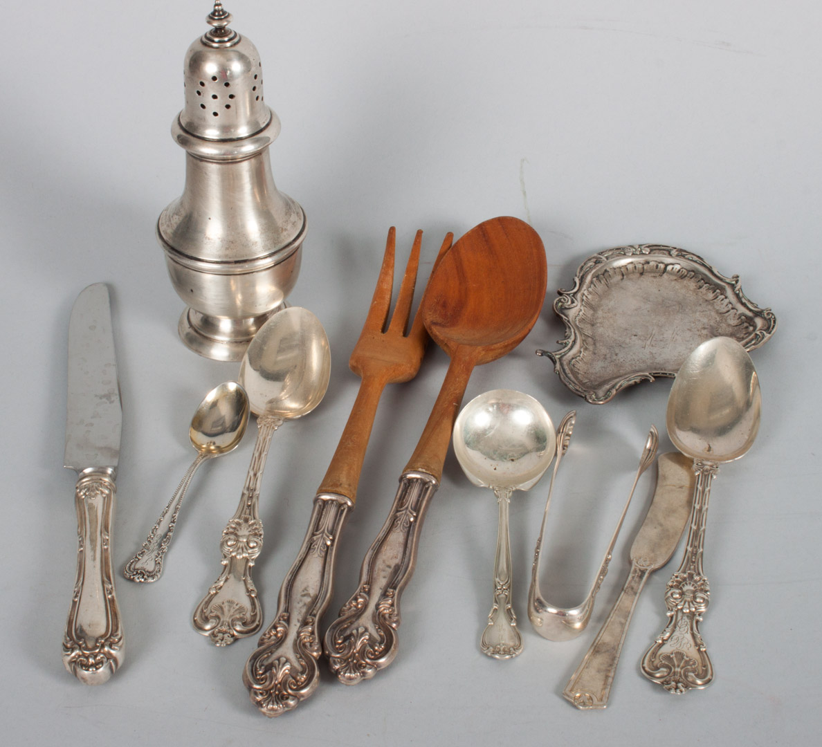 Appraisal: Group of American German silver flatware comprising pieces including Gorham