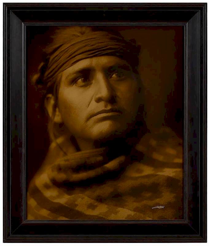 Appraisal: Edward Sherrif Curtis American - Chief of the Desert contemporary