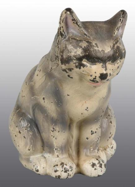 Appraisal: Cast Iron Hubley Sleeping Cat Doorstop Description Cat Full-figure Condition