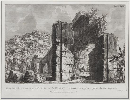 Appraisal: Sale Lot After Giovanni Battista Piranesi Italian - Reliquaie substructionum