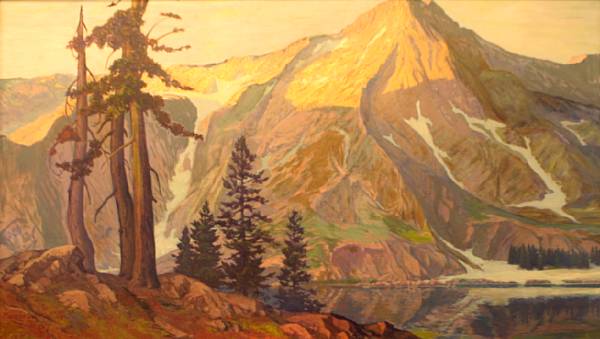 Appraisal: Maurice August Del Mue American - Sierra Mountain signed and