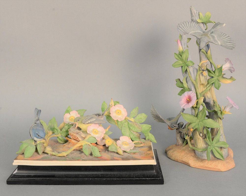 Appraisal: Two Boehm porcelain sculptures to include Parula Warblers very minor