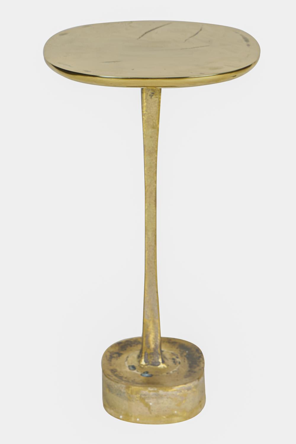 Appraisal: HENGE 'MUSHROOM' TABLEdesigned by Yabu Pushelberg sandcast brass with rounded