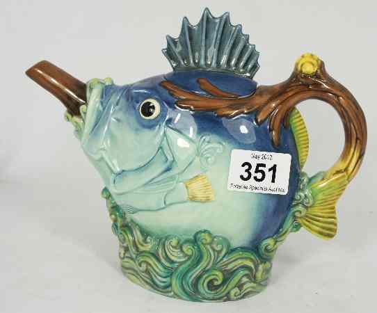 Appraisal: Minton Majolica Character Tea Pot Fish Limited Edition Boxed with