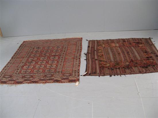 Appraisal: Red ground Persian rug with multiple borders and a central