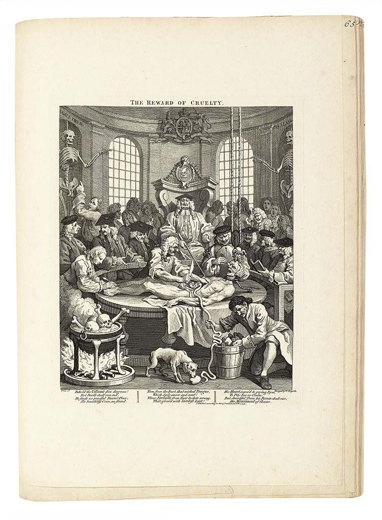 Appraisal: HOGARTH WILLIAM Hogarths Works Title on spine Profusion of engraved