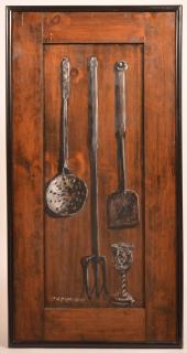 Appraisal: C X Carlson Oil Painting on Wood Panel American -