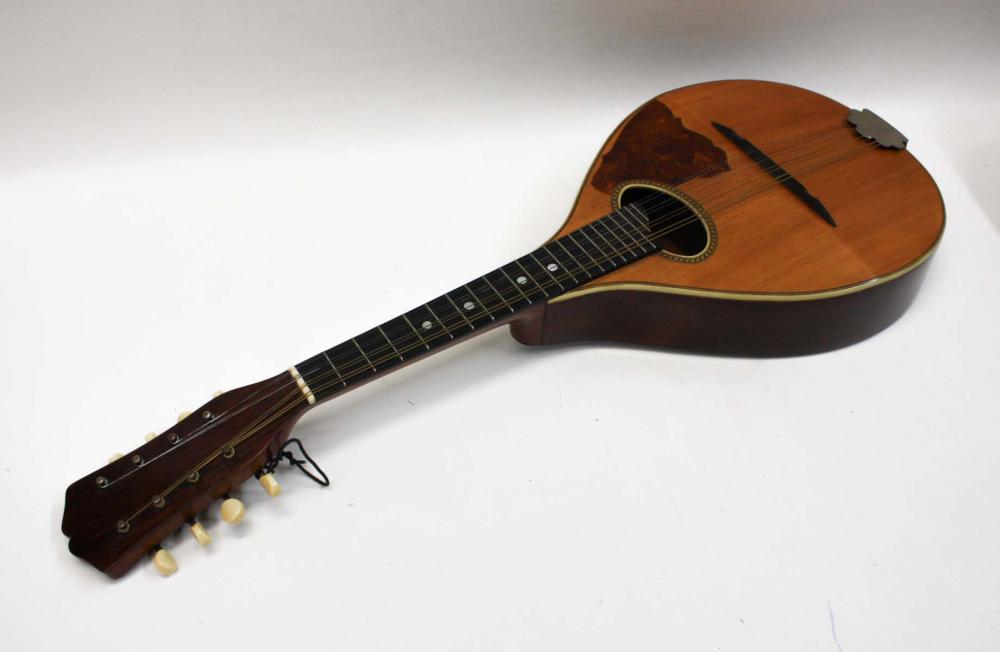 Appraisal: VEGA STYLE A FLATBACK MANDOLIN teardrop shape twenty-one fret neck