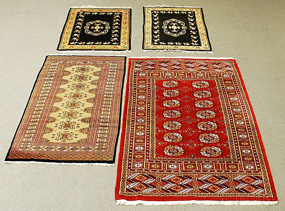 Appraisal: Four Oriental Rugs Pakistan Romania th century ft in x