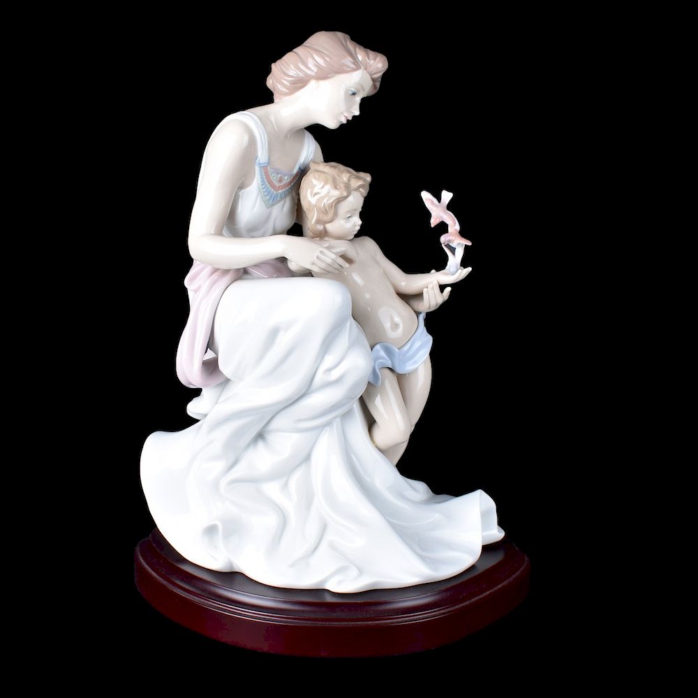 Appraisal: Lladro Figural Group Lladro Where Love Begins porcelain figural group