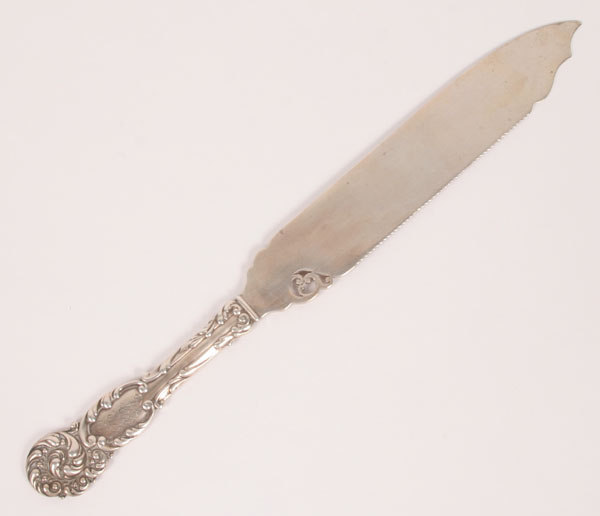 Appraisal: Reed Barton La Reine sterling ice cream knife ca long