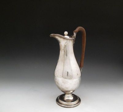 Appraisal: A George III silver ewer maker's mark worn London probably