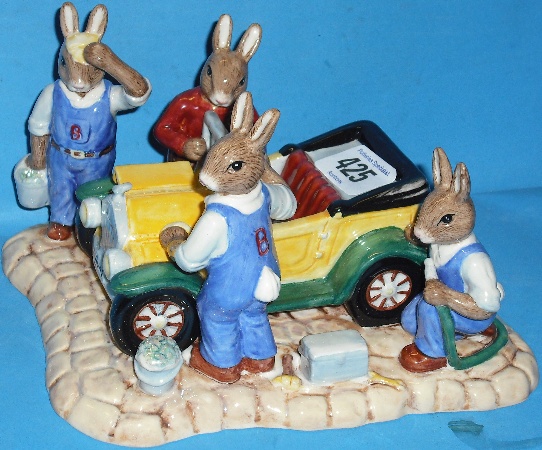 Appraisal: Royal Doulton Bunnykins Mechanics Tableau Just Like New DB Limited