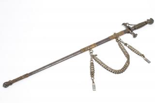 Appraisal: Fraternal Organization Sword Scabbard th C Antique fraternal organization sword