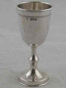 Appraisal: A silver kiddush cup Chester wt oz