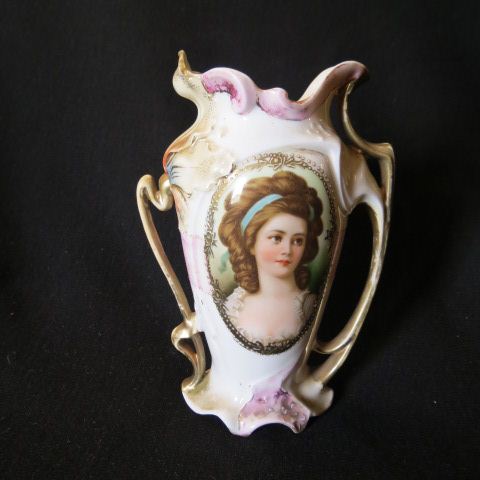 Appraisal: Royal Vienna Porcelain Portrait Vase R S Prussia style