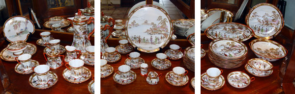 Appraisal: ROYAL KAGA NIPPON CHINA pieces to include chocolate pot cream