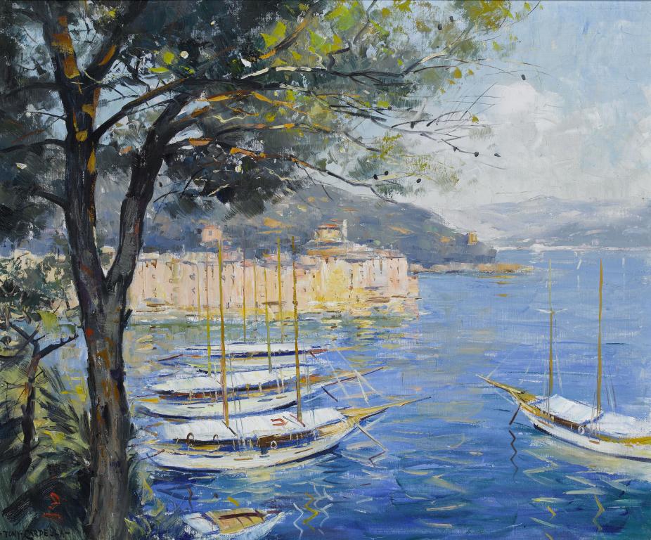 Appraisal: TONY CARDELLA - PORTOFINO signed x cm