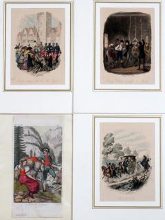 Appraisal: GEORGE CRUKSHANK HAND COLORED ENGRAVINGS GEORGE CRUKSHANK HAND COLORED ENGRAVINGS