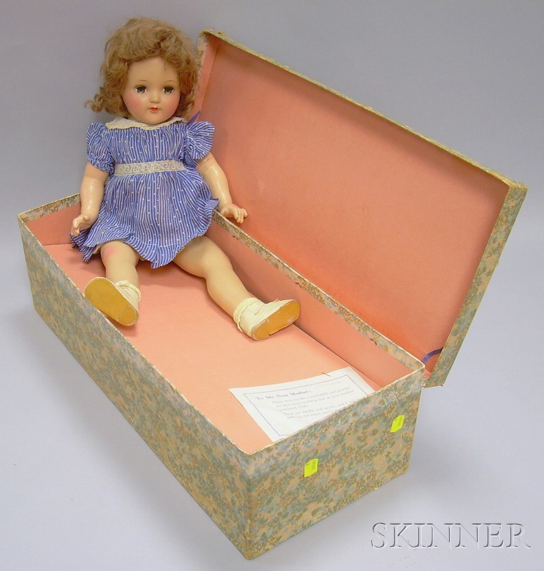 Appraisal: Ideal Boxed Baby Doll closed mouth blue eyes blue and