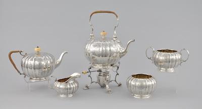 Appraisal: A Sterling Silver Five Piece Tea Set by Marcus Co