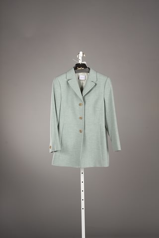 Appraisal: Akris light green wool cashmere jacket Approx size M Good