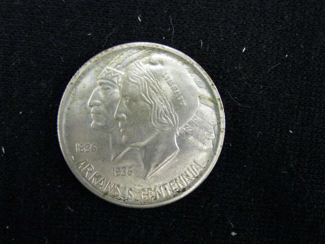 Appraisal: -S Arkansas Centennial Commemorative half dollar uncirculated