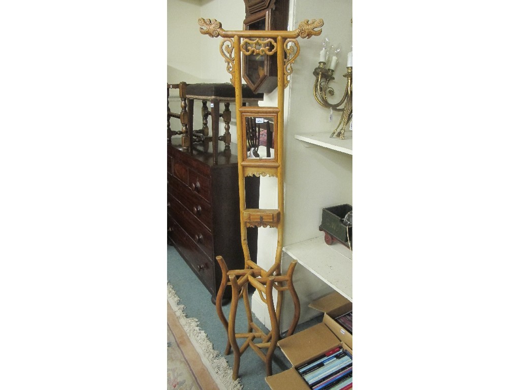 Appraisal: Chinese umbrella stick stand modelled as a hall chair