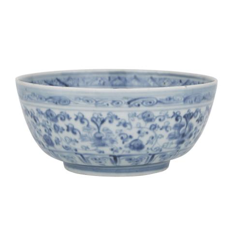 Appraisal: A Blue and White Bowl Early Ming Dynasty Well potted