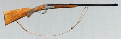 Appraisal: German sporting rifle G Oheing Gurmisch probably cal in barrel