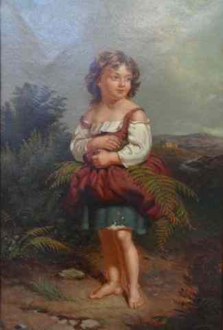 Appraisal: REYNOLDS F th C O C of Girl in Landscape