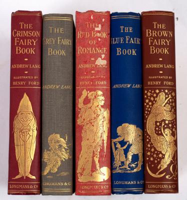 Appraisal: Lang Andrew Fairy books Blue th ed Grey Crimson Brown