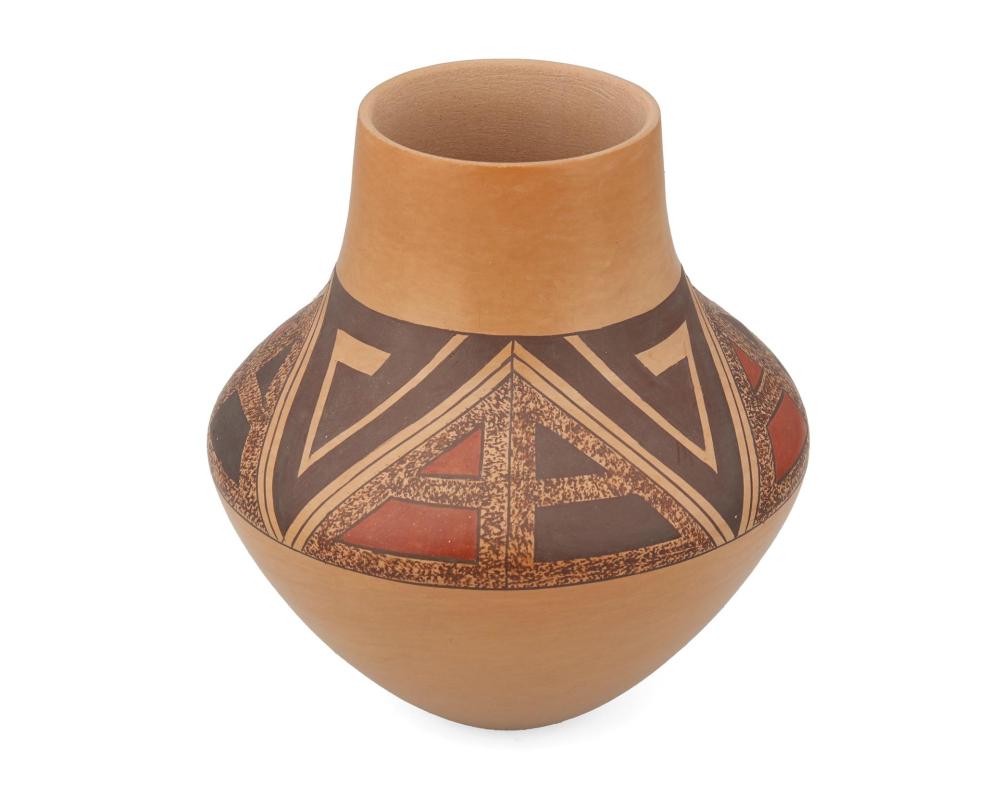 Appraisal: Jocelyn Quam Namingha b Zuni A polychrome Pueblo pottery jar