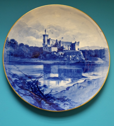 Appraisal: Royal Doulton flow blue large charger decorated with Dunvegan Castle