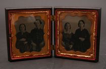 Appraisal: th Century Ambrotype Two ambrotypes dated c depict a young