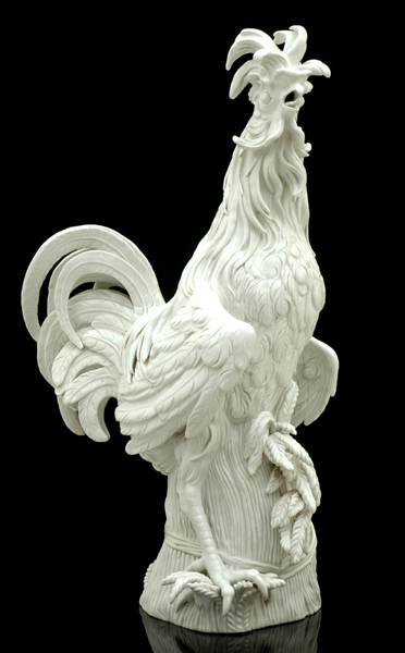 Appraisal: A LARGE MEISSEN PORCELAIN FIGURE OF A COCKEREL th Century