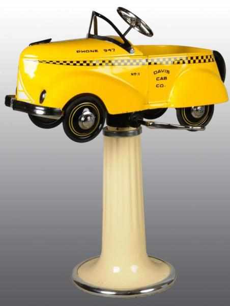 Appraisal: Garton Taxi Pedal Car on Barber Pole Description s style