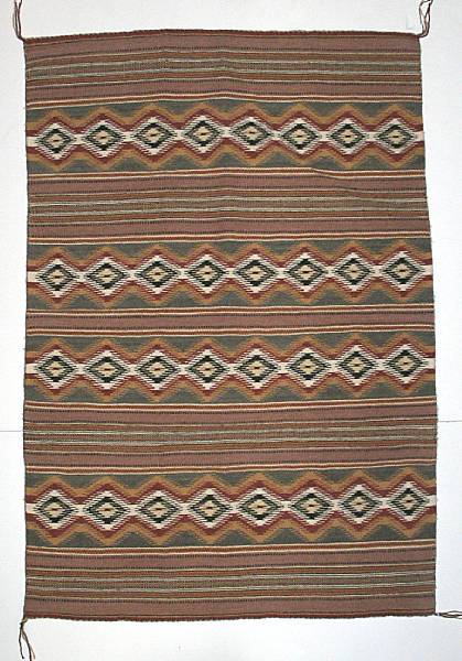 Appraisal: A Navajo Wide Ruins weaving size approximately ft in x