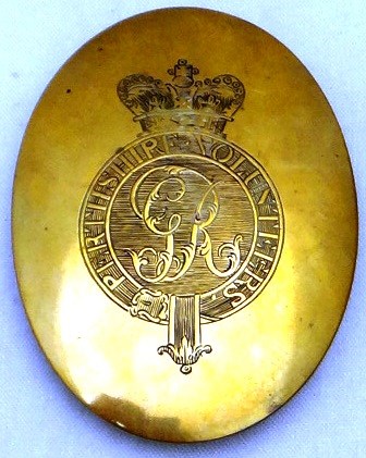 Appraisal: A Scottish brass other ranks oval cross belt plate detailed