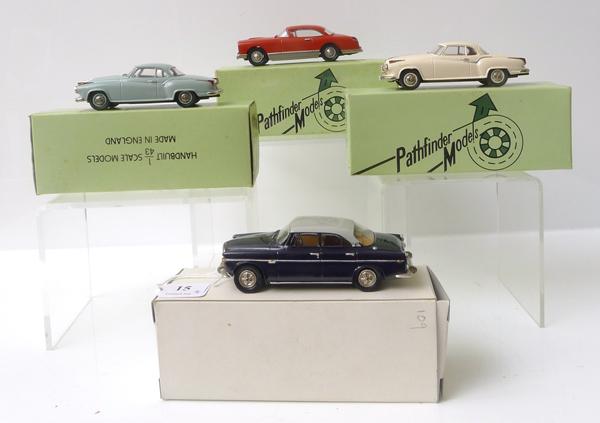 Appraisal: THREE PATHFINDER MODELS INCLUDING X BORGWARD ISABELLA COUPE PFM CC